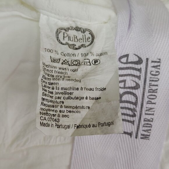 PiuBelle King Coverlet 104" X 94" White Portugal Cotton Textured Comforter Quilt - Picture 6 of 8